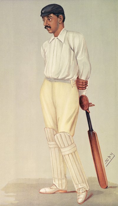 Prince Ranjitsinghi, Spy cartoon, pub. by Vincent Brookes Day & Son by Leslie Matthew Ward